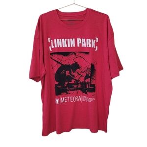 Linkin Park Red Meteora Short Sleeve Graphic Shirt Size 3XL